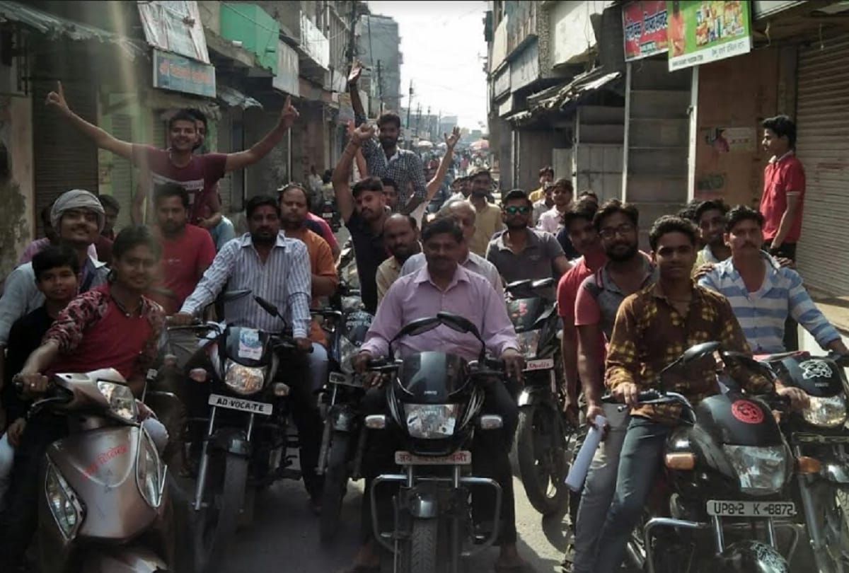 bharat bandh: see the live photos of protest in agra division