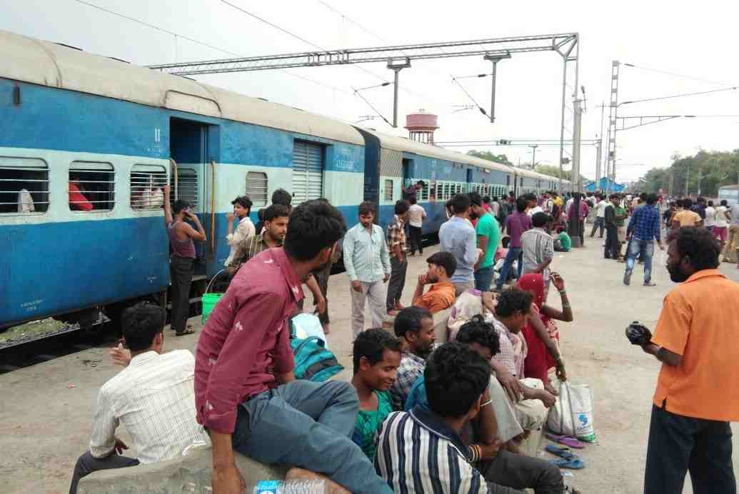 Protest against reservation in some district of purvanchal