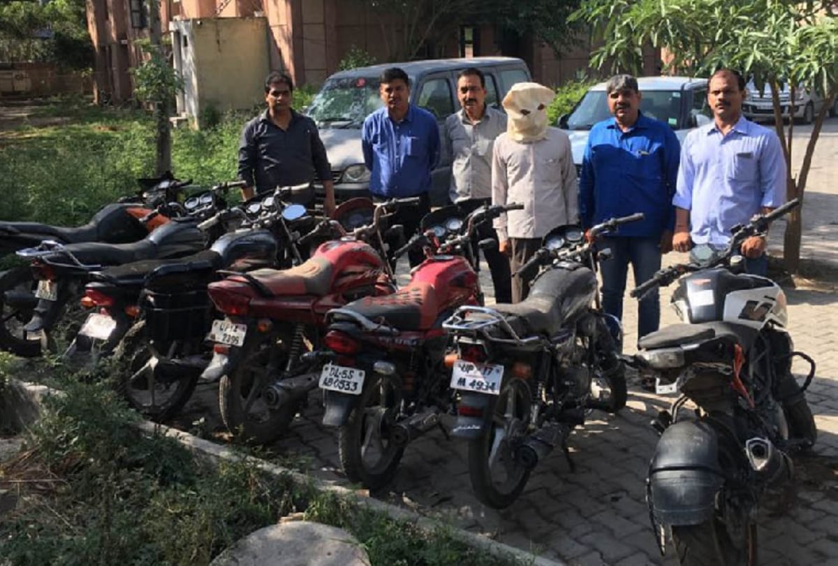 बाइक लूट की घटना का खुलासा, दस वाहन बरामद