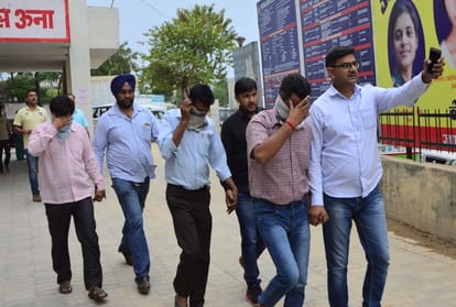crime branch team in una for cbse paper leak case investigation