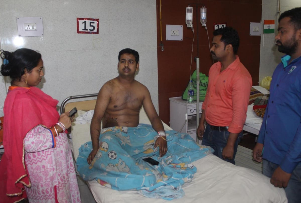 criminals thrown acid on businessman in lucknow