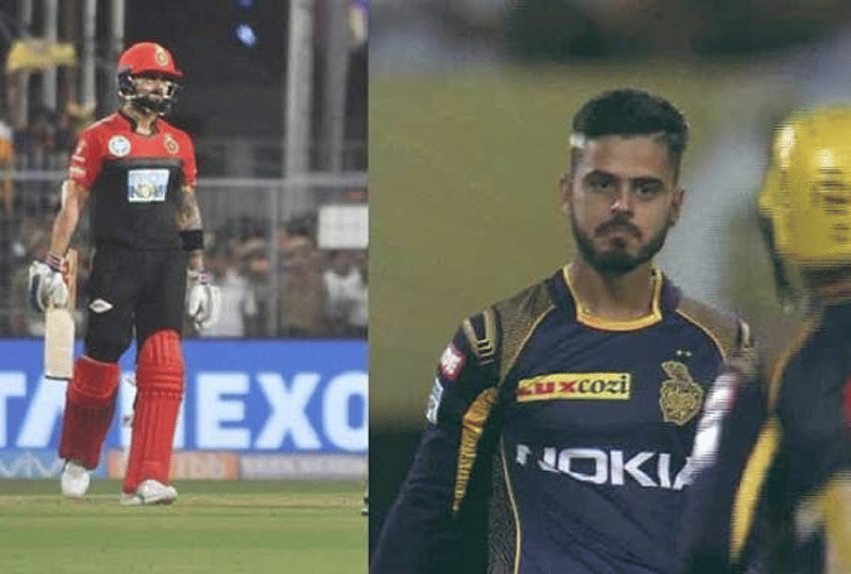 IPL 2018: Virat Kohli gifts Nitish rana cricket bat after all conflict