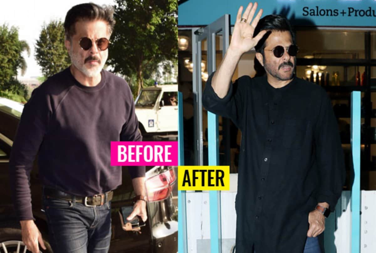 anil kapoor spotted outside of salon in new look 