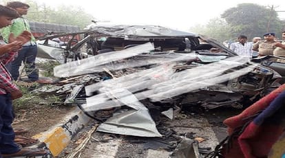 Big accident in shamli, seven people die in road accident