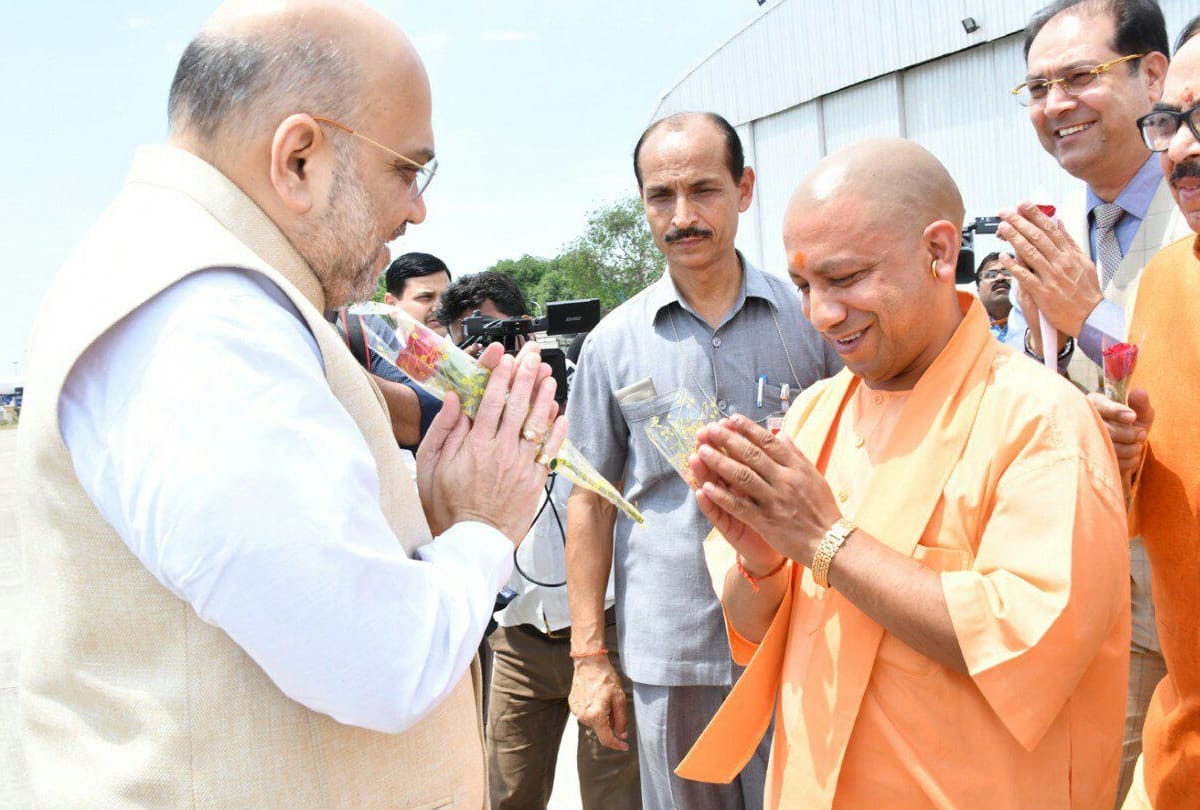 BJP president amit shah in lucknow 