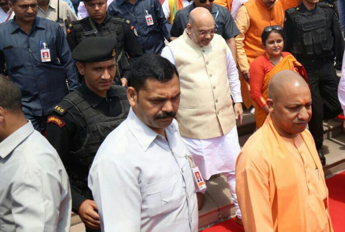 BJP president amit shah in lucknow 