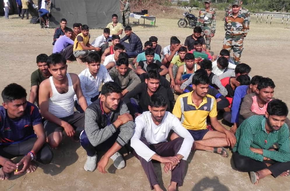 Unemployed youths fraud caught in Indian army bharti rally 2018