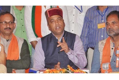 cm jairam thakur in bjp meeting mandi himachal pradesh