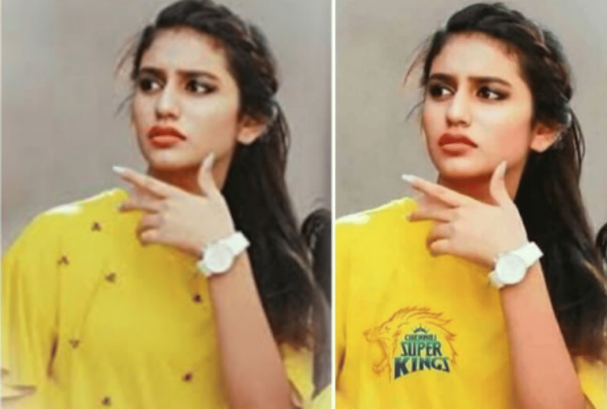 priya prakash in ipl csk jersy goes viral here is truth