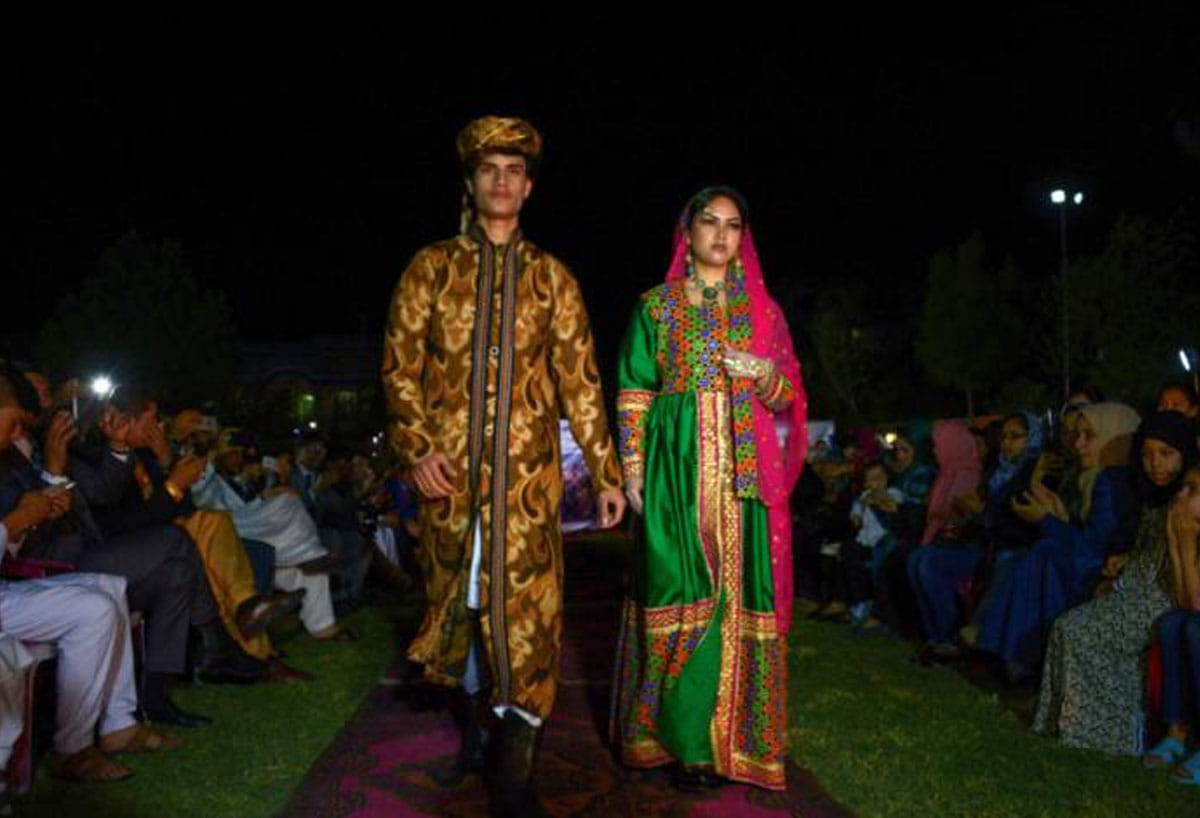 Afghanistan women took part in culture fashion show in mazar-e-sharif