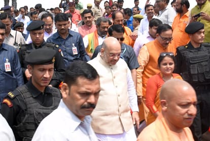 amit shah one day visit of lucknow.