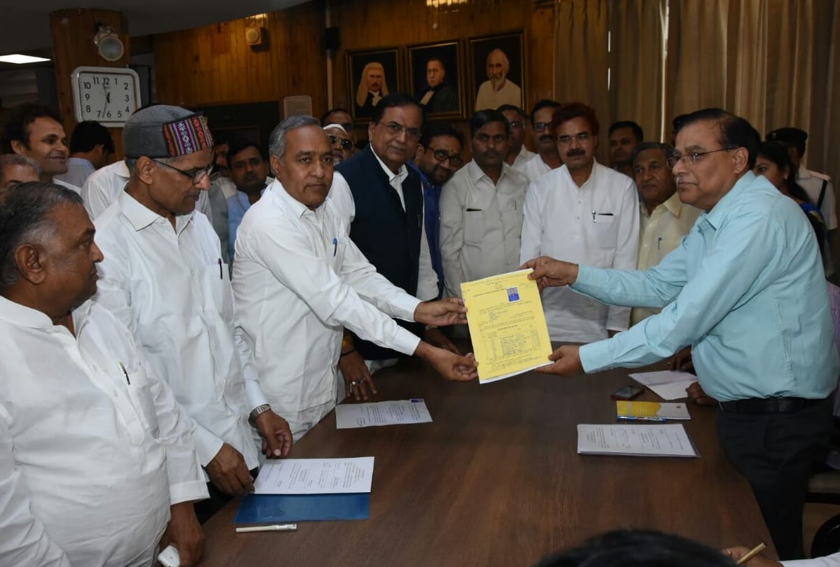 MLC election : BSP candidate bheemrao ambedkar filed nomination