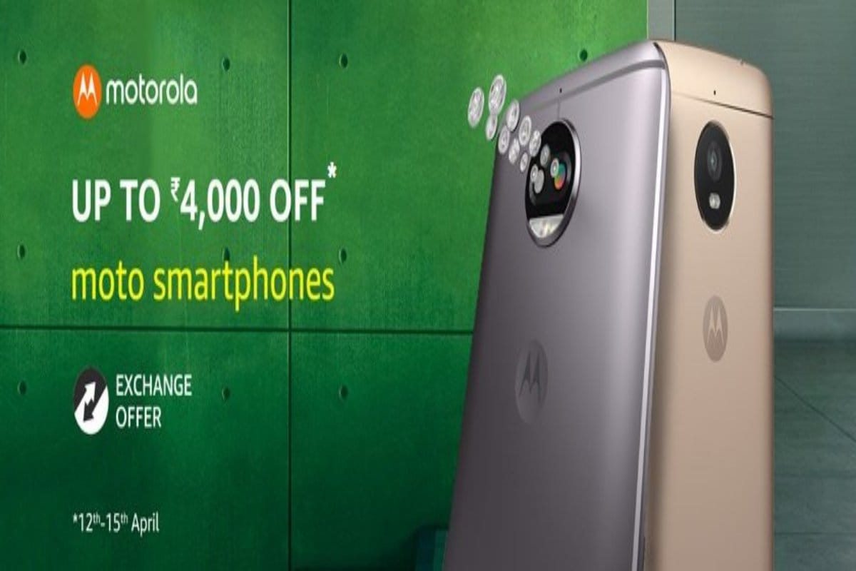 Buy Motorola smartphones with upto Rs 4,000 Discounts on Amazon India