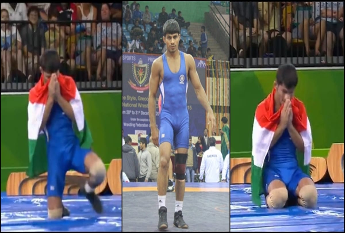 CWG 2018: Wrestler Rahul Aware wins gold medal in mens 57 kg freestyle