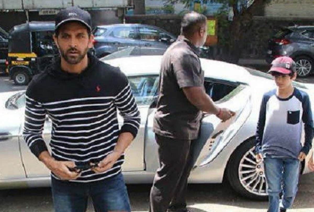 hritik roshan buys aston martin rapide sports car spotted with his child