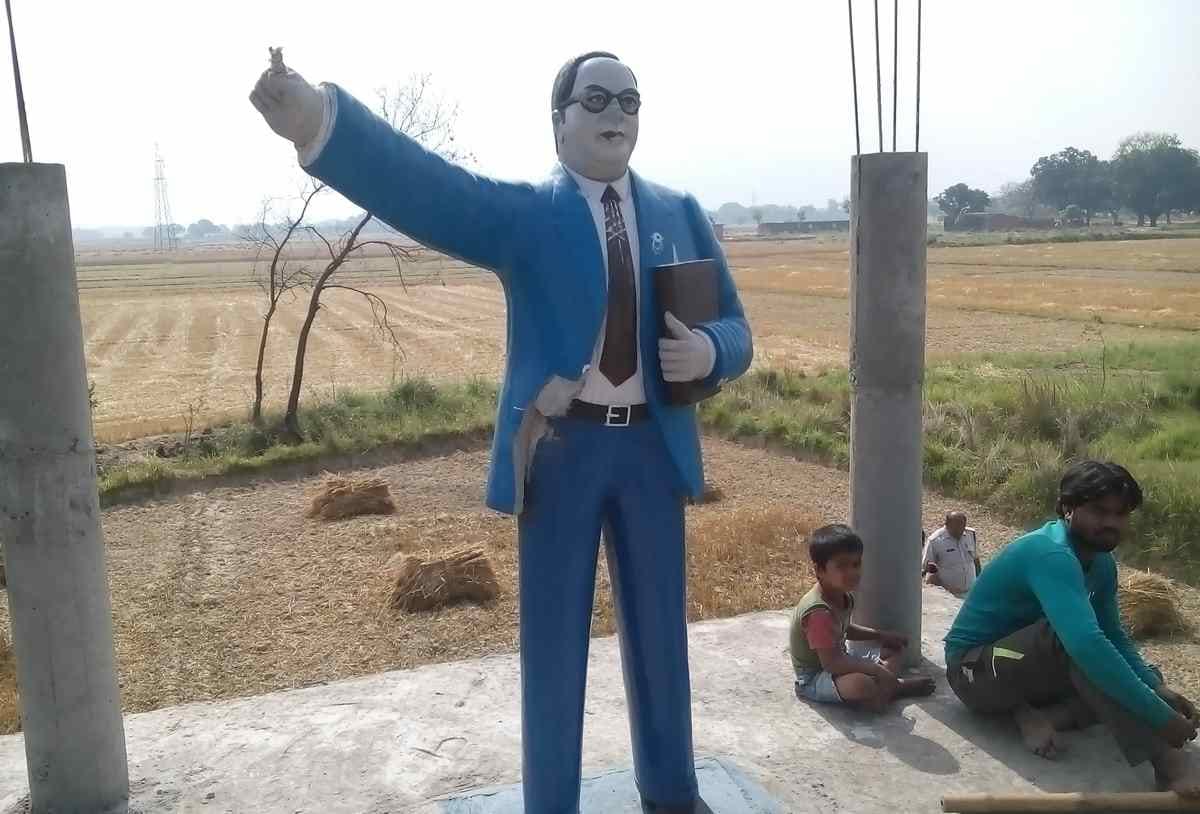 Ambedkar statue broken in three district of purvanchal