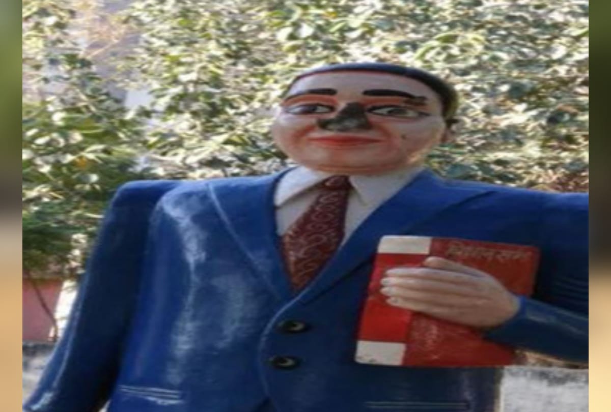 baba saheb bhimrao ambedkar statue vandalize in greater noida bisrakh 