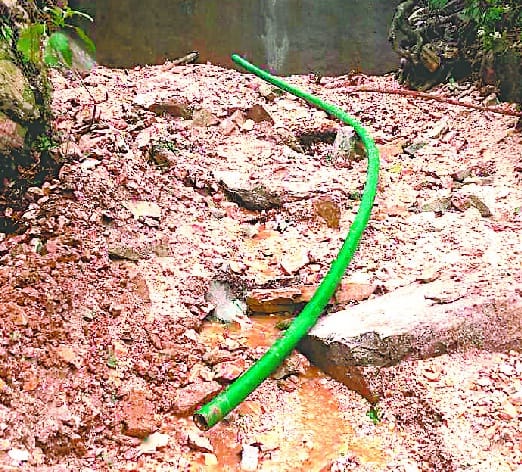 Two drinking water schemes from debris