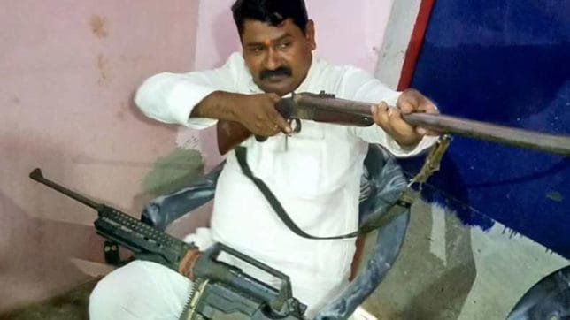 BJP leader supporters video gone viral when they target police station