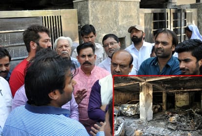 fire in kohat enclave: fire brigades came late on the spot