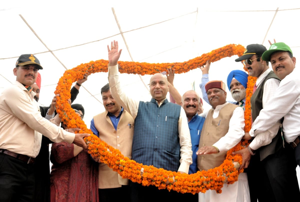 cm jairam thakur hits out at congress in sirmour