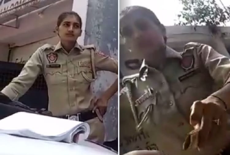 Punjab Lady Police Officer Catches Taking Bribe, Video Viral