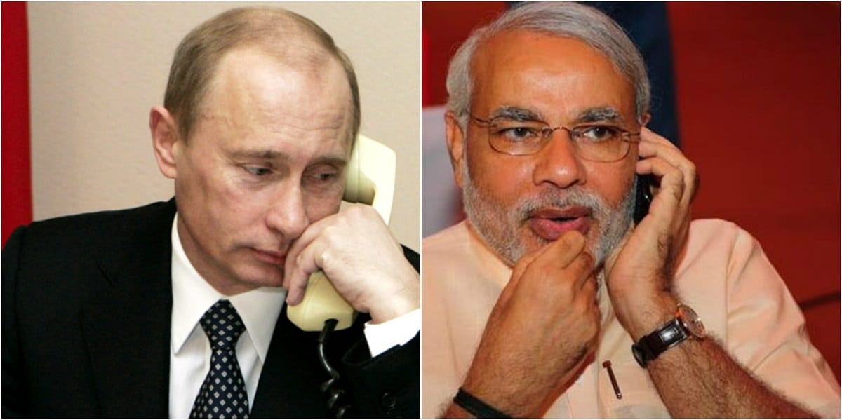 Vladimir Putin talks with PM Modi after attack syria chemical attack
