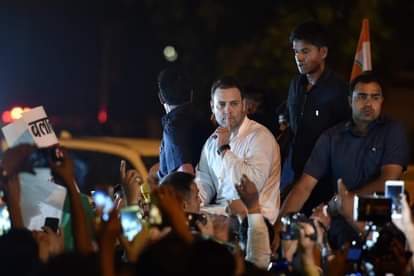 RAHUL GANDHI MID NIGHT CANDLE MARCH UNNAO RAPE CASE KATHUA CAES INDIA GATE