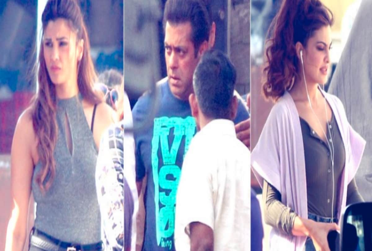 Salman Khan spotted in Mumbai film city while shooting Race 3 famous song Allah Duhai Hai