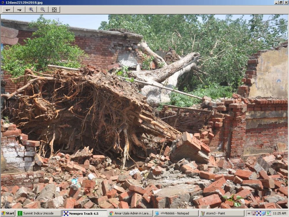 agra twenty four years ago came such a big storm 