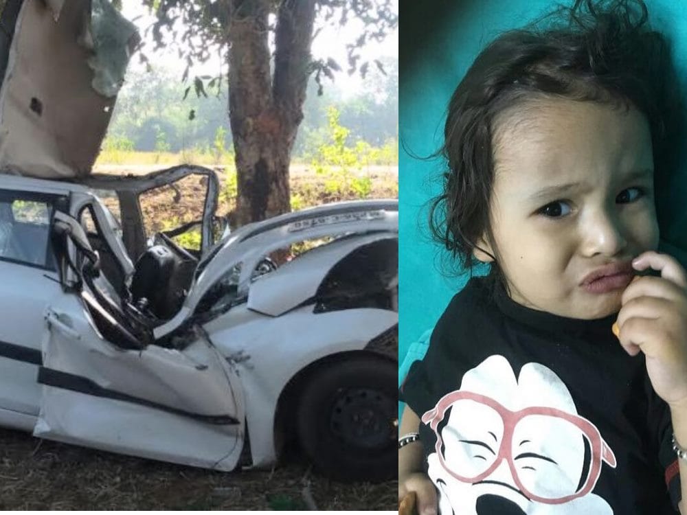 big accident in ram nagar only child save