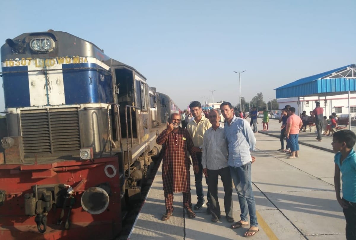 Train trial on amb daulatpur track una himachal pradesh