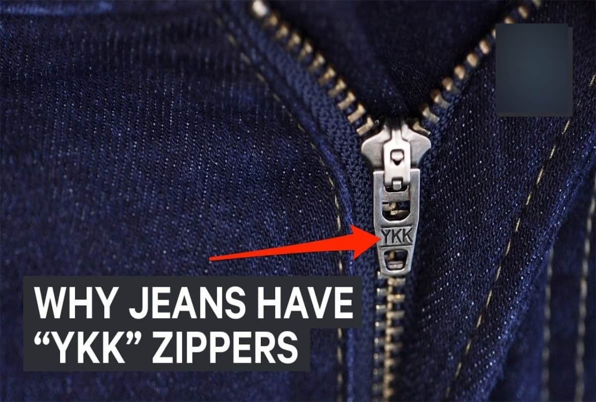 you know about the meaning of YKK print on jeans zip