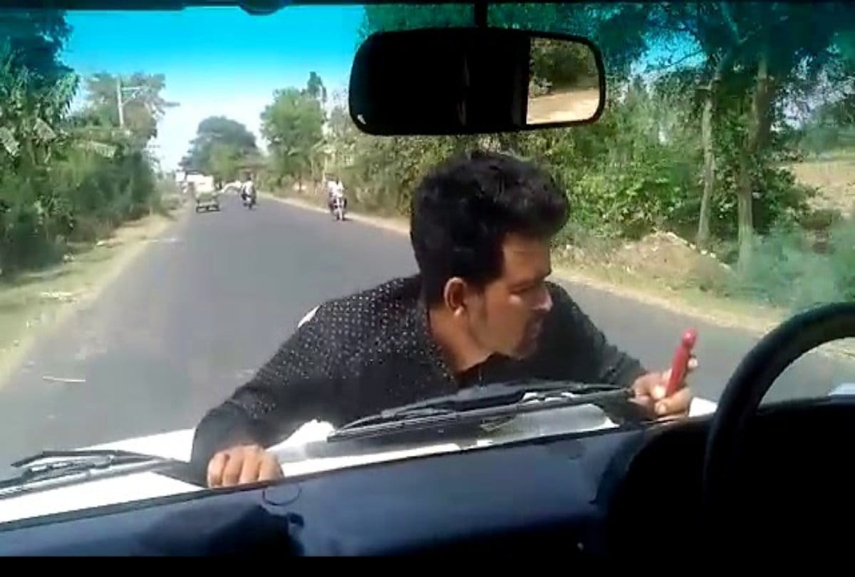 BDO officer drives for 4 km as man clings on to bonnet of his car in uttar pradesh