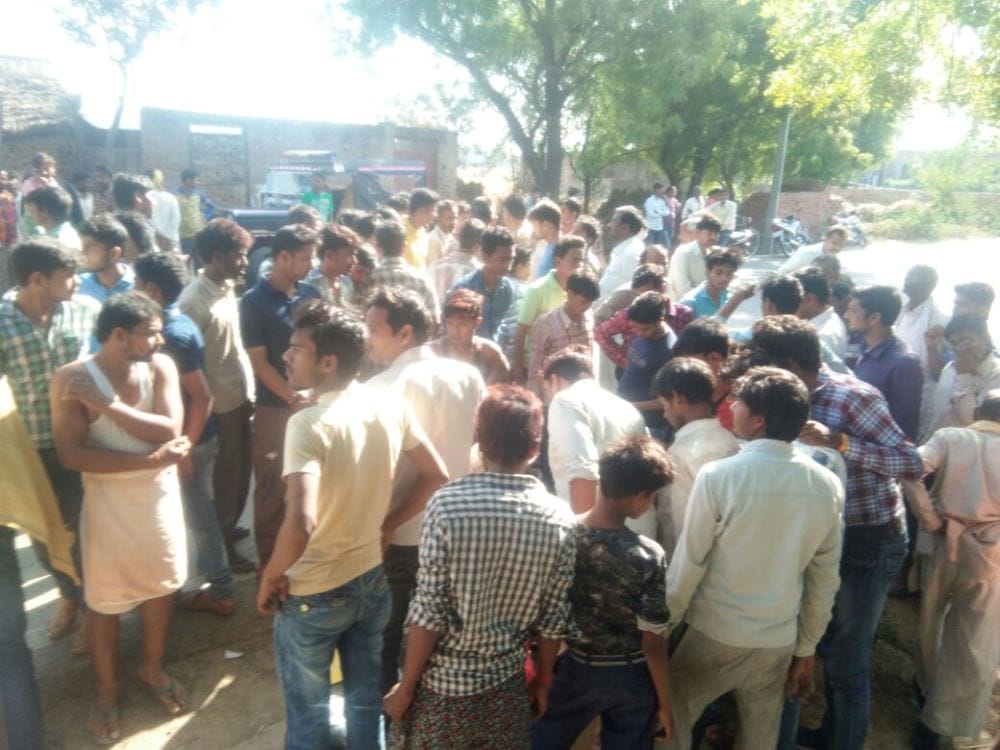 mainpuri one died and three injured in road accident 