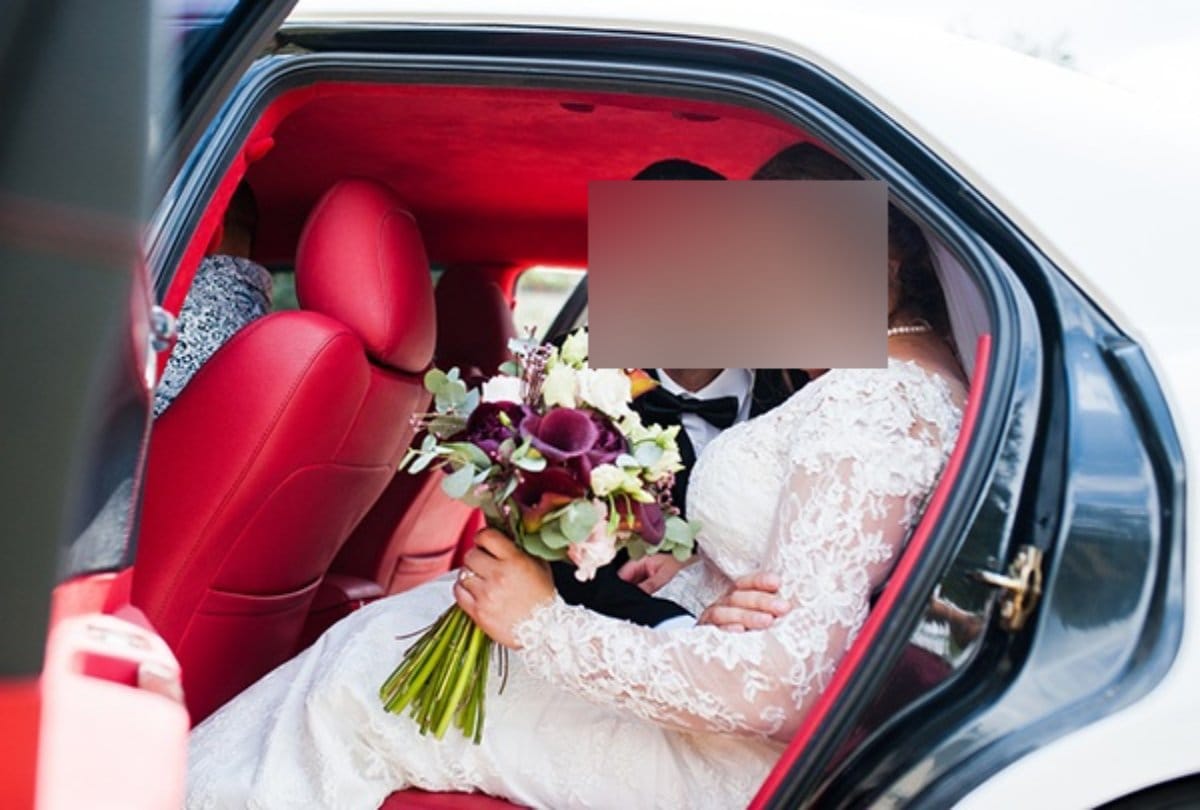 When groom sees bride he lost Patience and started crying in joy 