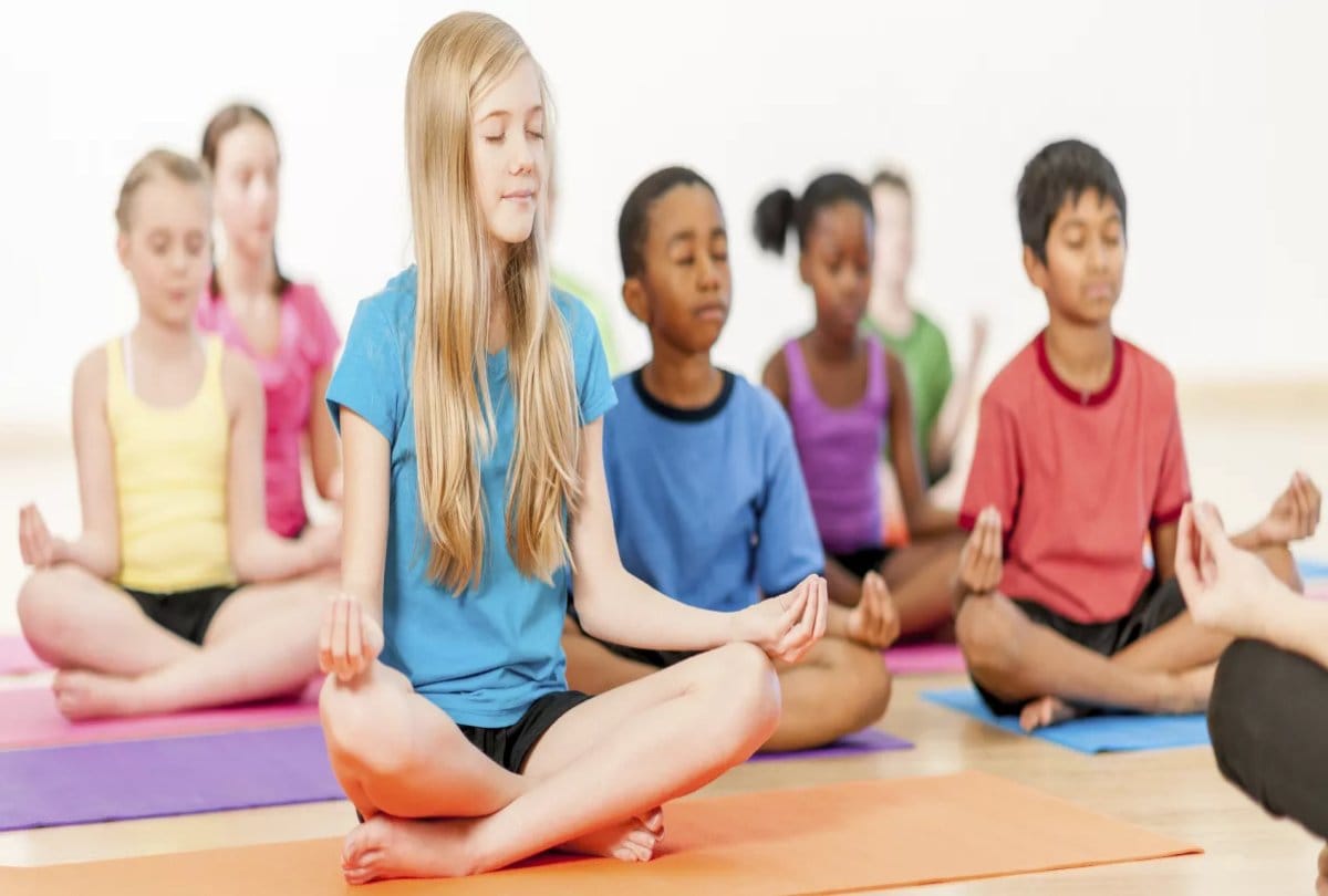In A Research Found Yoga helps keep kids away from stress 