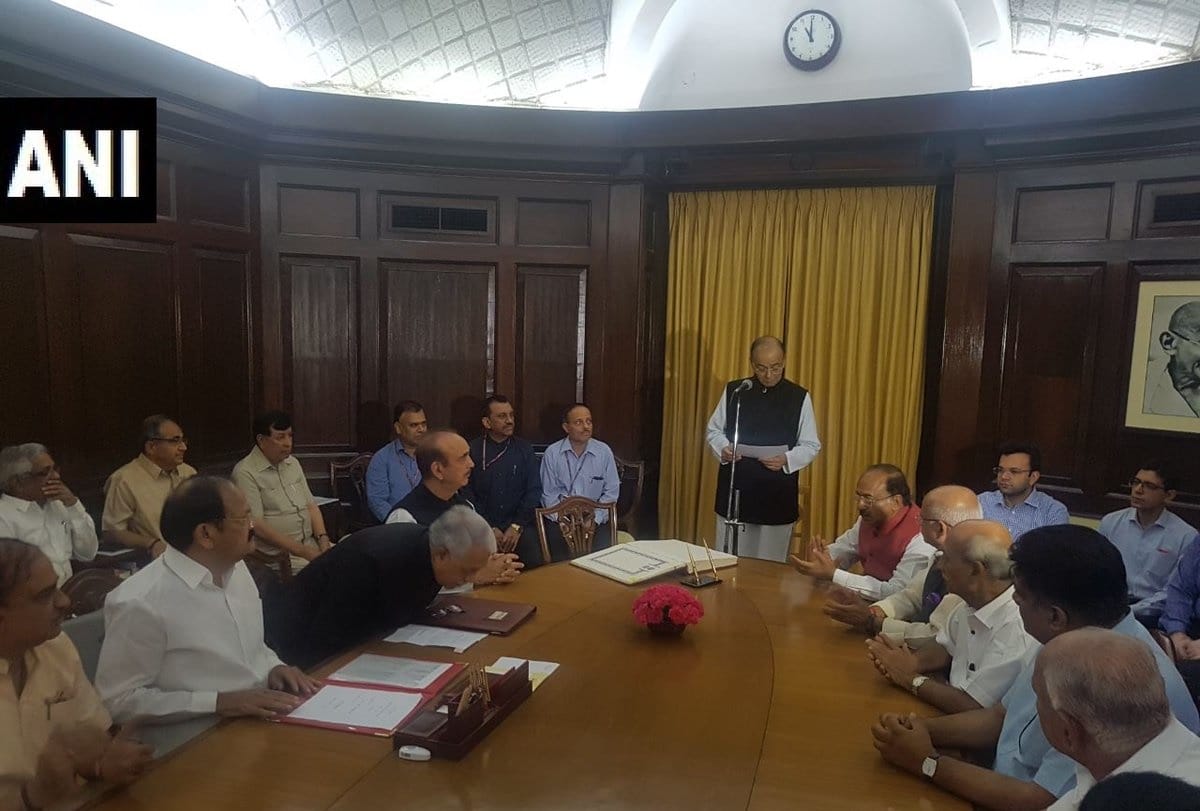 Jaitley sworn as Rajya Sabha member today in Venkaiah Naidu chamber