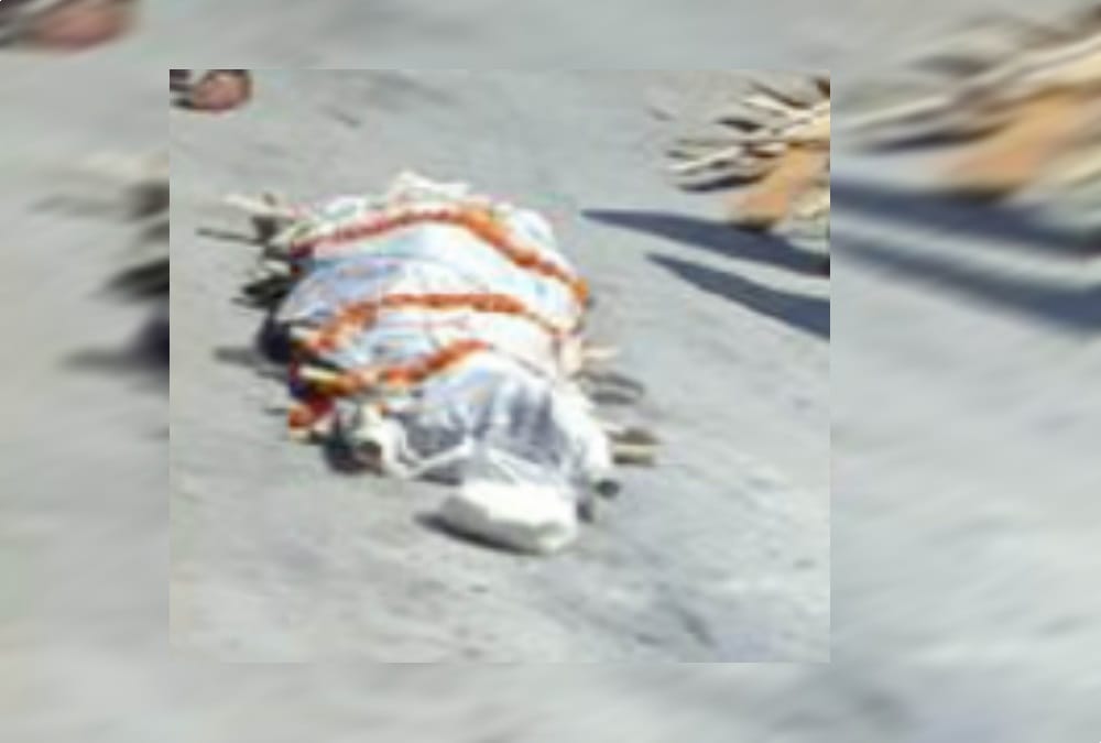 Funeral photos of of three dead bodies car accident in ramnagar 