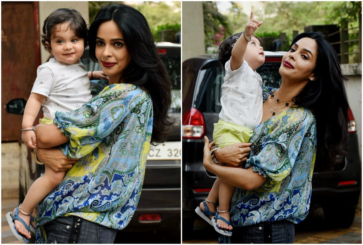Murder actress Mallika Sherawat cute pictures with nephew goes viral