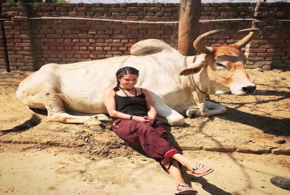 hollywood actress Mary Argiropoulos adopts underprivileged child in Uttar Pradesh' Braj 