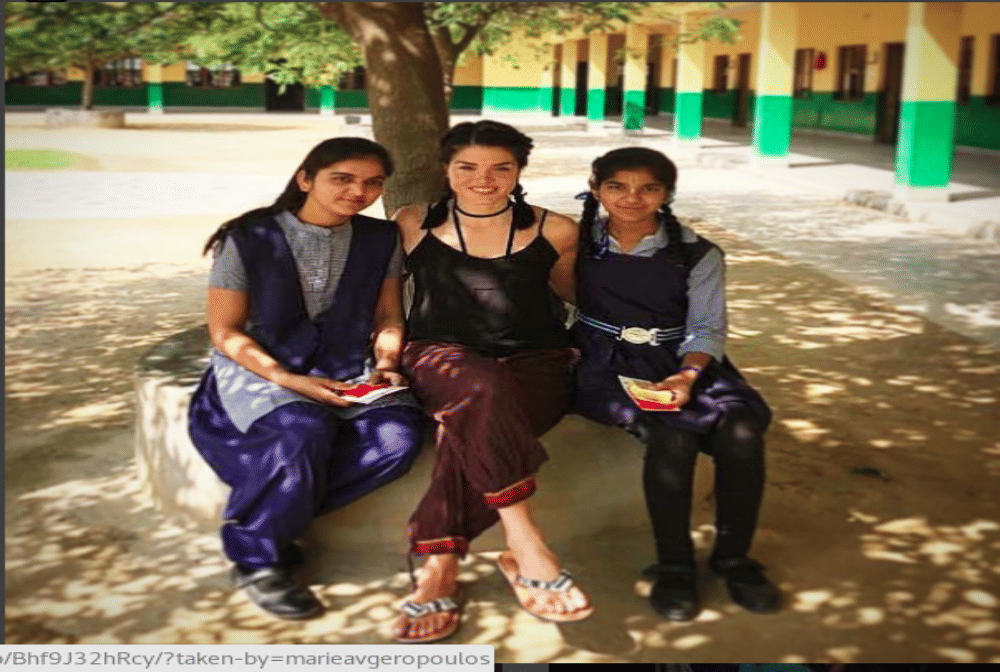 hollywood actress Mary Argiropoulos adopts underprivileged child in Uttar Pradesh' Braj 