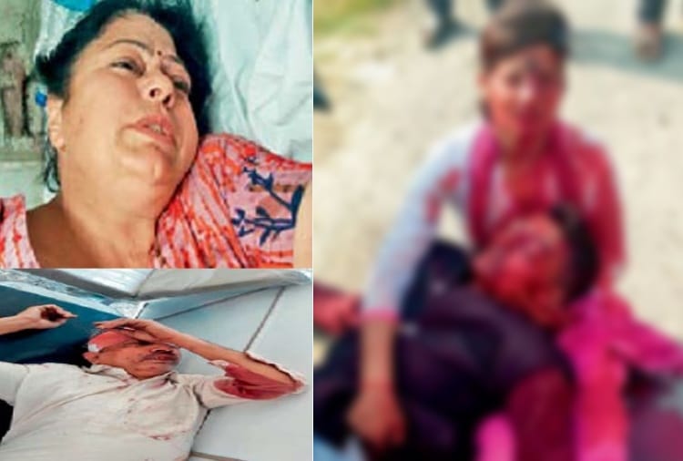 road accident in punjab, lady was shouting for help, people were busy in capturing video