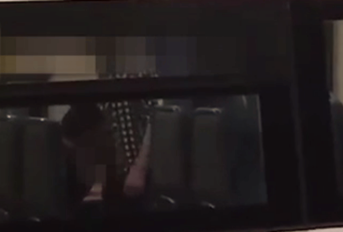 Couple getting intimate in train despite being filmed
