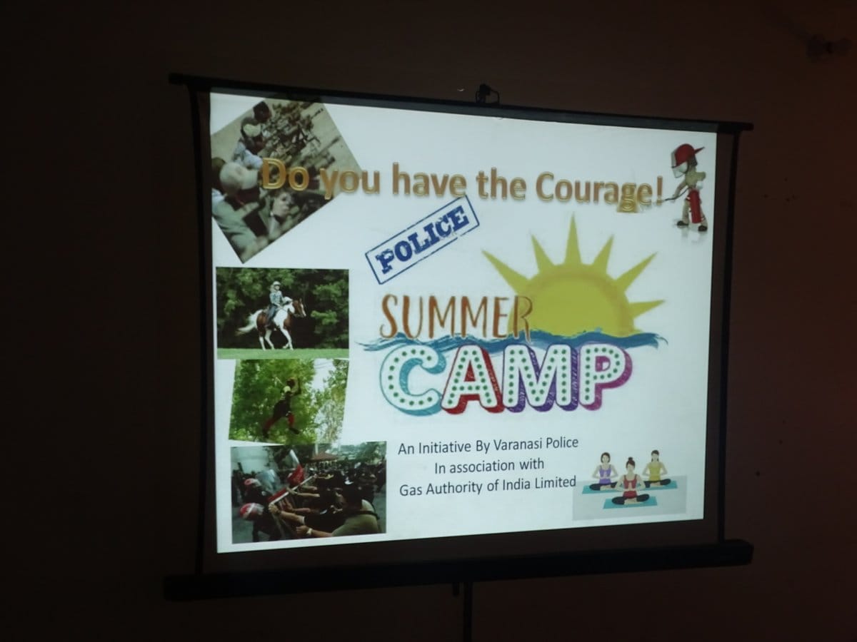 varanasi police new effort for school kids by police summer camp