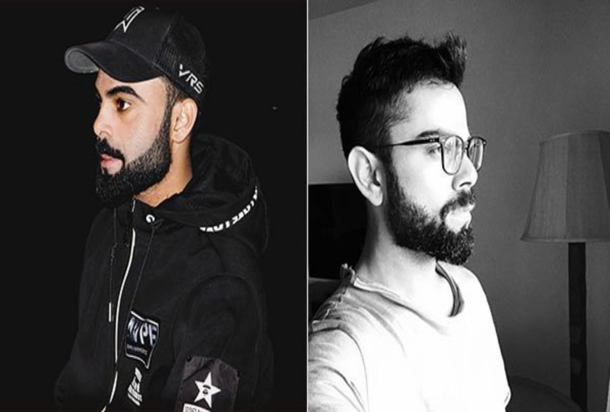 Virat Kohli shocked and laughing to see his duplicate