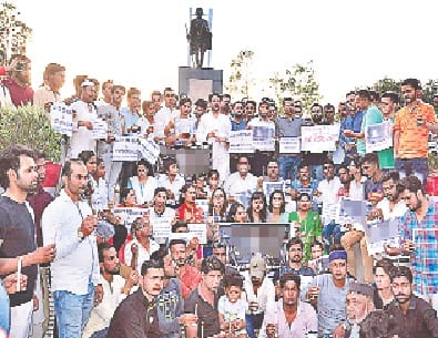 candle march in rape case