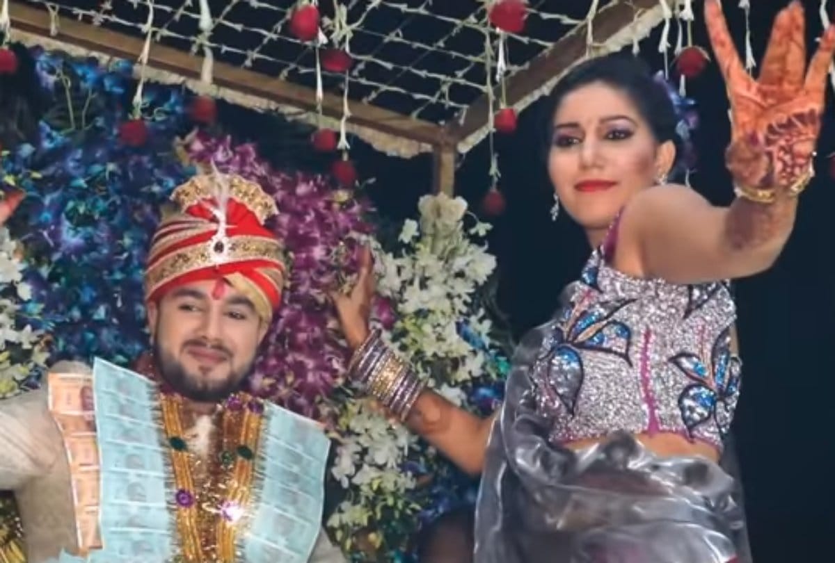 cricketer chris gayle dance on sapna choudhary song