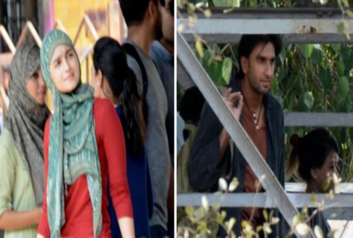 Alia Bhatt  Ranveer Singh shoot for Gully Boy at Mumbai railway station