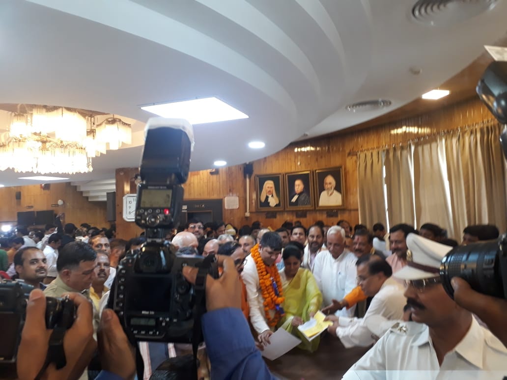 Vidhan parishad elections apna dal leader ashish patel and ashok dhawan nomination